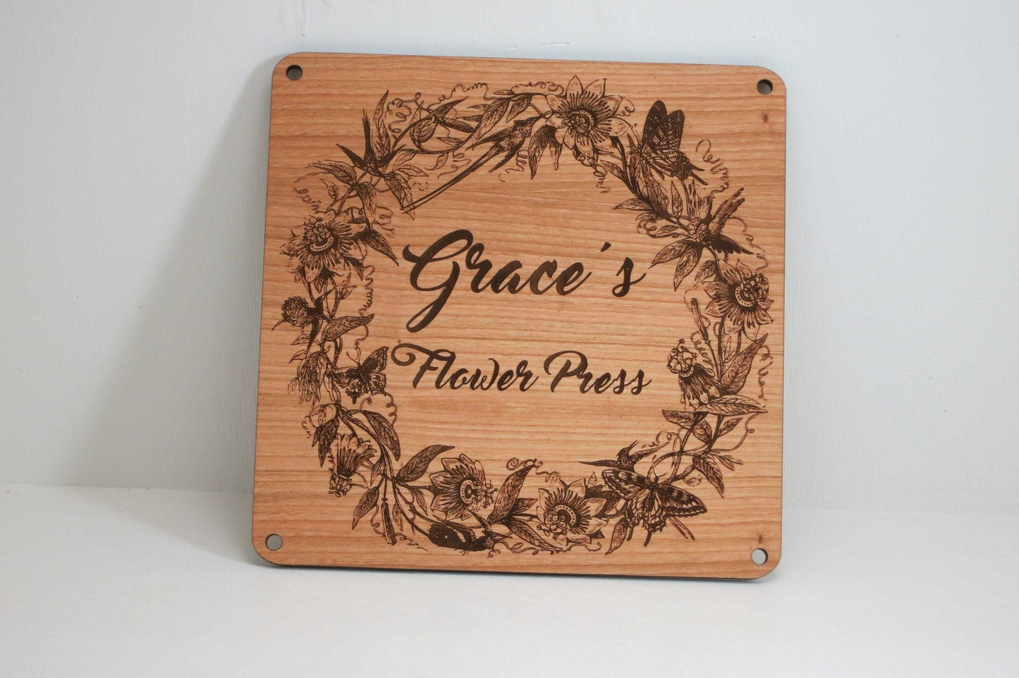 Personalized Wooden Flower Press - Happy's Gifts and Apparel