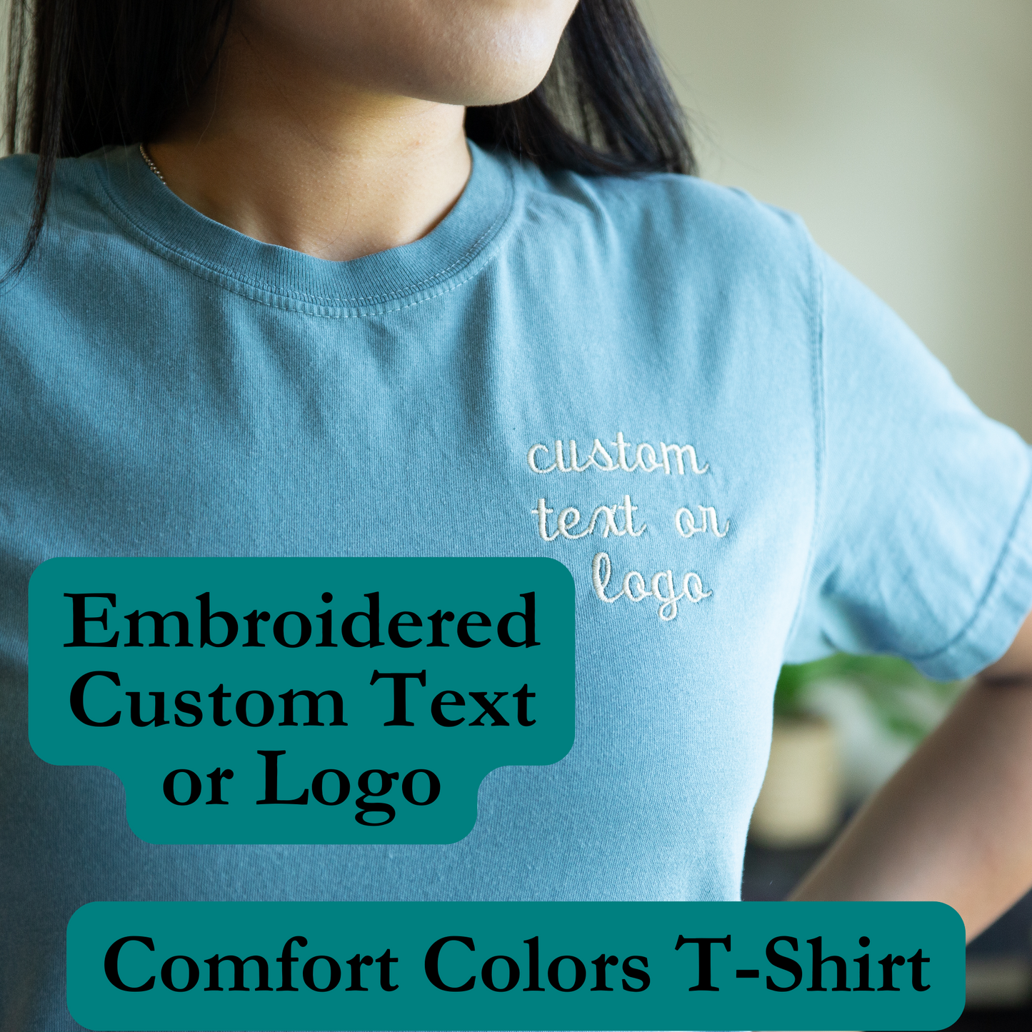 Custom Embroidered Comfort Color T-Shirt