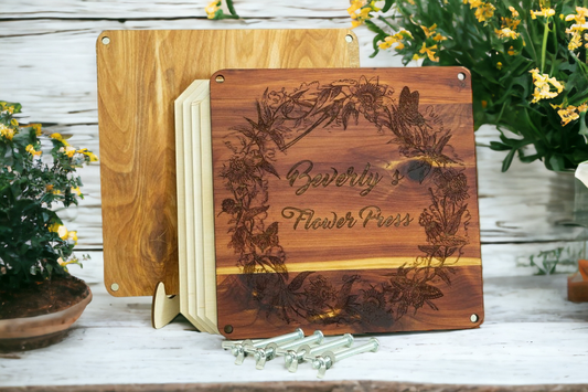 Personalized Wooden Flower Press
