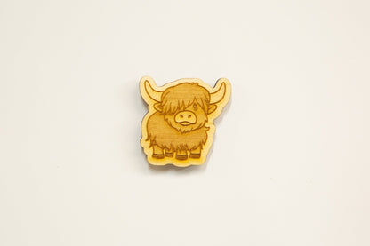 Adorable Highland Cow Magnets - Bring Rustic Charm to Your Fridge! - Happy's Gifts and Apparel