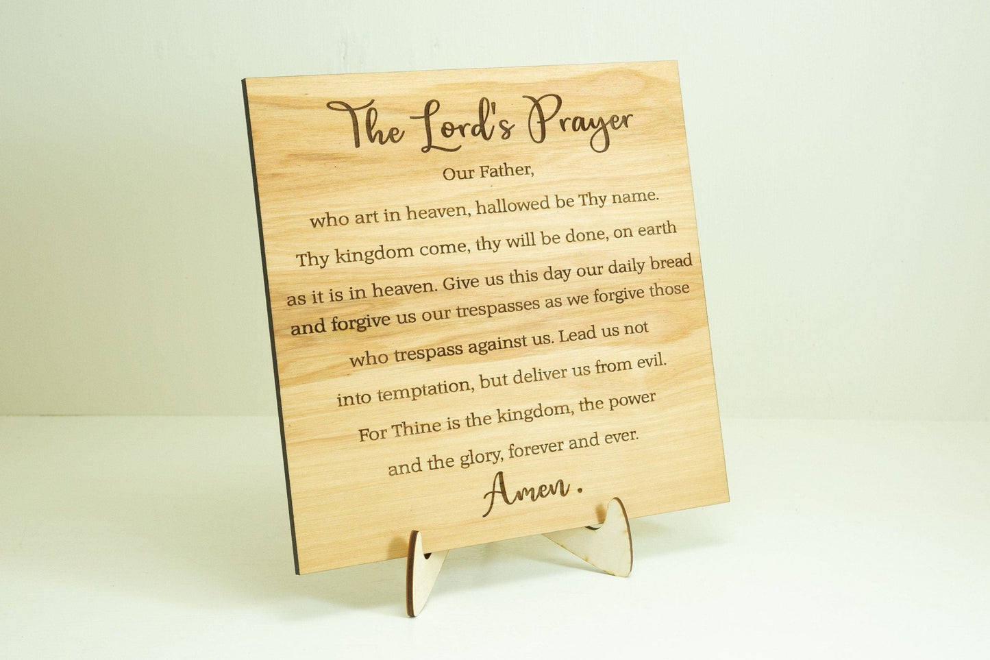 Lords Prayer Plaque - Happy's Gifts and Apparel