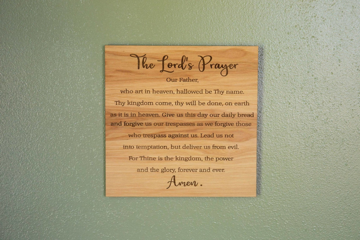 Lords Prayer Plaque - Happy's Gifts and Apparel