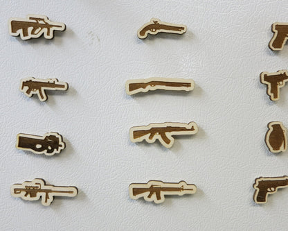 Set of 12 Gun Magnets - Happy's Gifts and Apparel